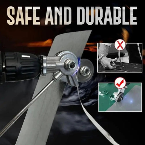 Electric Drill Plate Cutter Attachment | Portable Metal Sheet Shear Nibbler