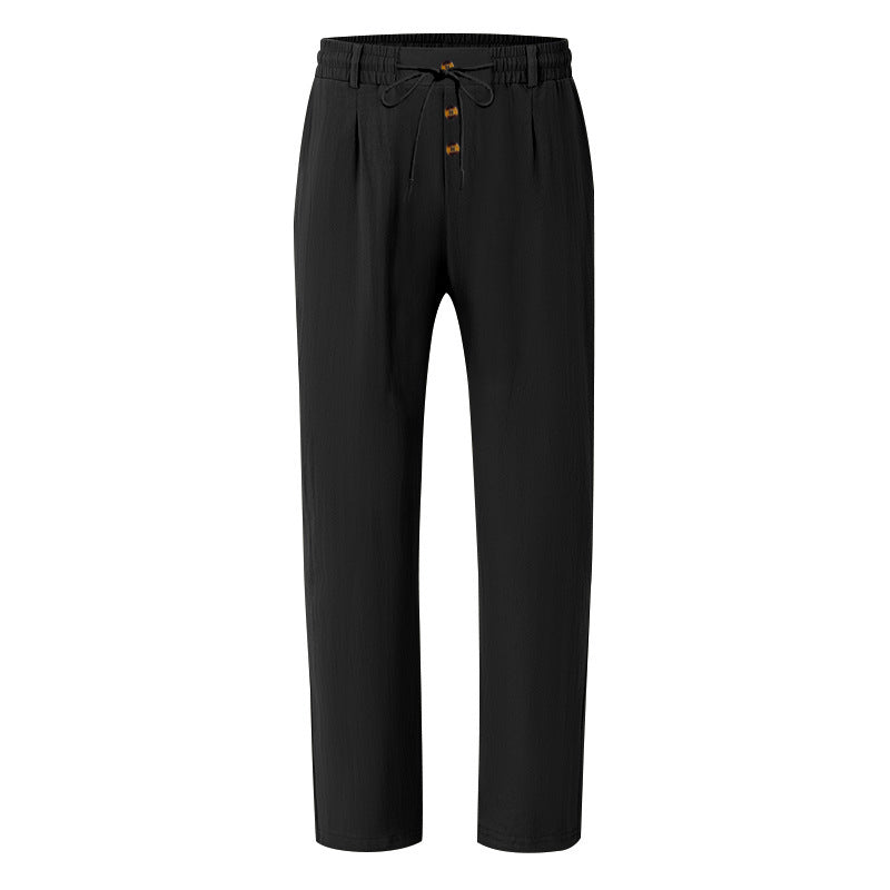 Men's Loose Fit Casual Relaxed Fit LightweightLinen Pants