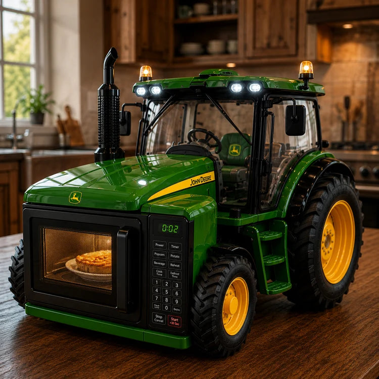 🚜Functional Tractor Microwave and Bread Maker | Real Cooking + Light & Sound Effects