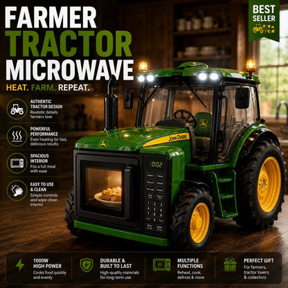 🚜Functional Tractor Microwave and Bread Maker | Real Cooking + Light & Sound Effects