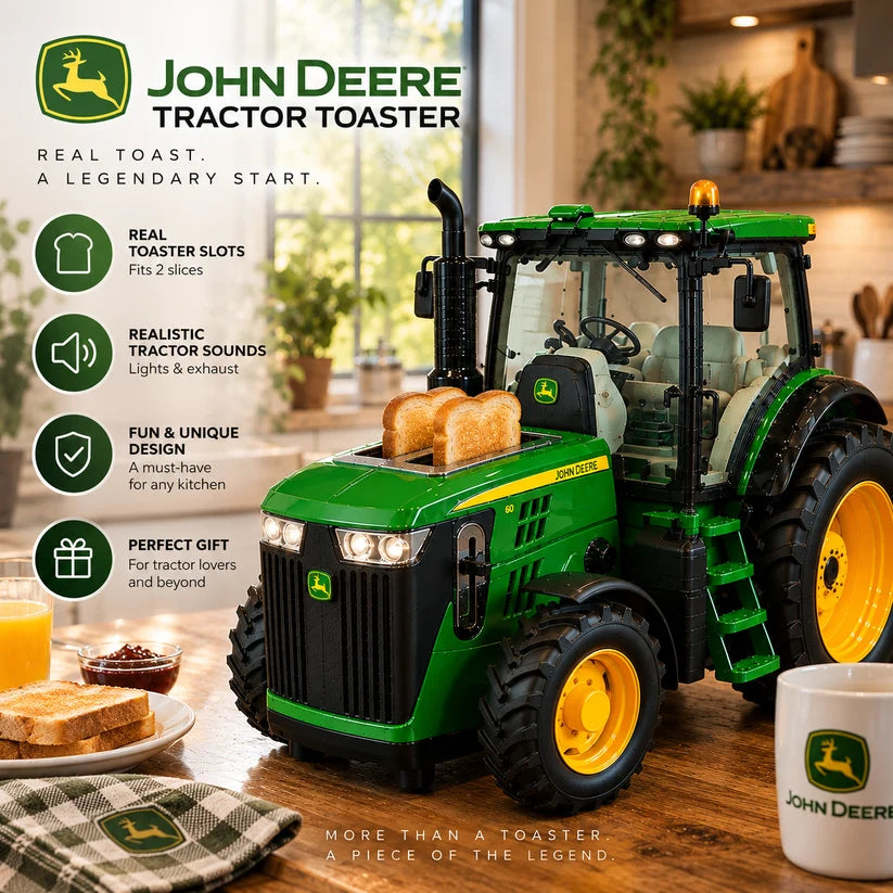 🚜Functional Tractor Microwave and Bread Maker | Real Cooking + Light & Sound Effects
